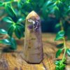 Mini Ponta de Cristal Jaspe Mocaita - 129g