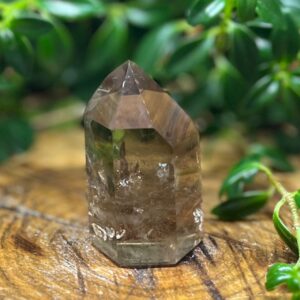 Mini Ponta de Cristal Quartzo Fumê – 97g