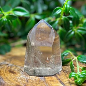 Mini Ponta de Cristal Quartzo Fumê – 143g