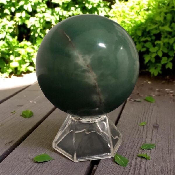 Bola / Esfera de Quartzo Verde - 285g - Imagem 4
