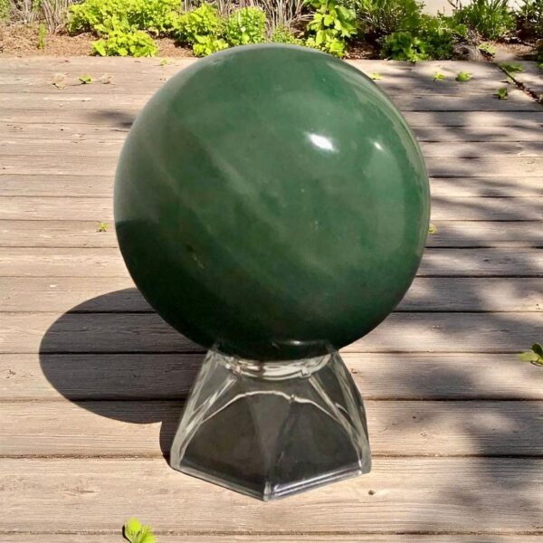 Bola / Esfera de Quartzo Verde - 285g - Imagem 2