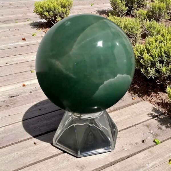 Bola / Esfera de Quartzo Verde - 285g - Imagem 3
