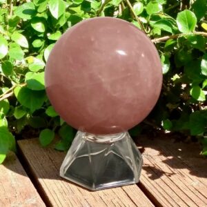 Bola / Esfera de Quartzo Rosa – 233g