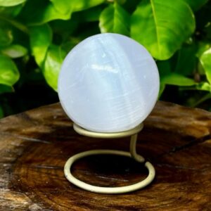 Bola / Esfera de Selenita Branca – 206g