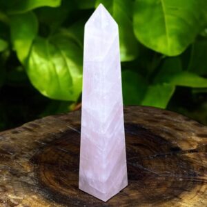 Ponta Obelisco de Quartzo Rosa – 168g
